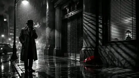 True crime noir: a sample picture in this look